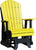 2' Poly Adirondack Glider Chair