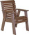 2' Poly Plain Rollback Bench