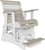 2' Poly Plain Rollback Balcony Glider