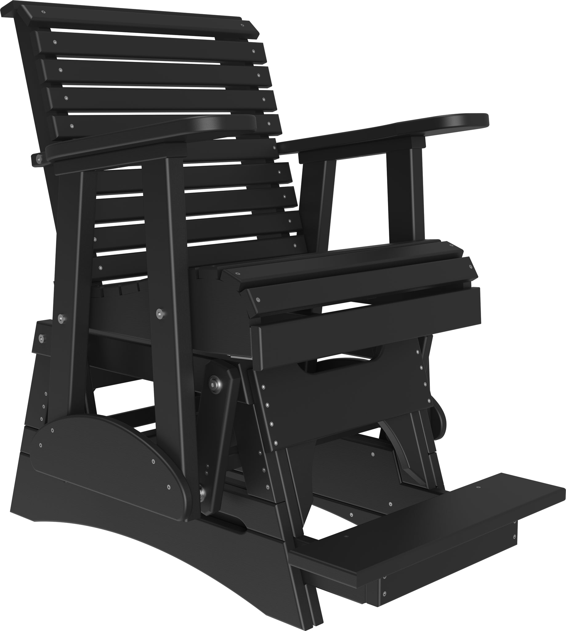 2' Poly Plain Rollback Balcony Glider