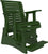 2' Poly Plain Rollback Balcony Glider