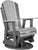 Poly Adirondack Swivel Glider