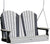 4' Poly Adirondack Swing