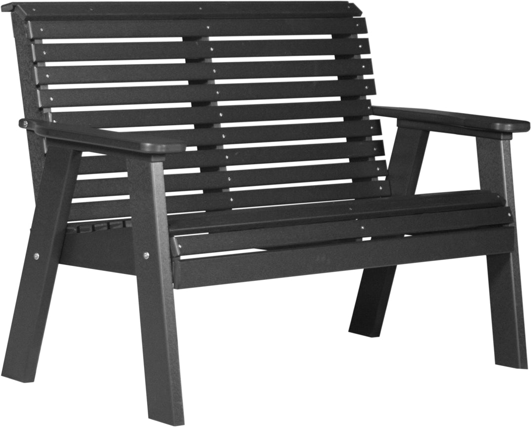 4' Poly Plain Rollback Bench