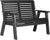 4' Poly Plain Rollback Bench