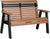 4' Poly Plain Rollback Bench