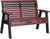 4' Poly Plain Rollback Bench