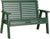 4' Poly Plain Rollback Bench
