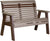 4' Poly Plain Rollback Bench