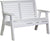 4' Poly Plain Rollback Bench